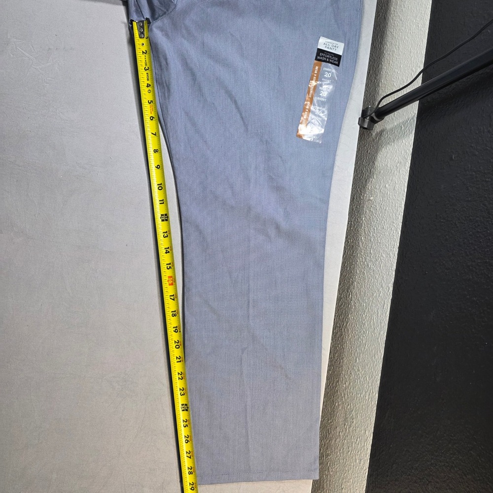 Lee Womens All Day Pant Straight Leg Blue Relaxed Fit Mid Rise 20 Short NWT - Picture 7 of 12